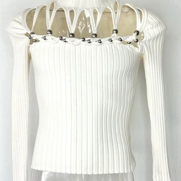 Dion Lee Beaded Knit top - Picture 1 of 7